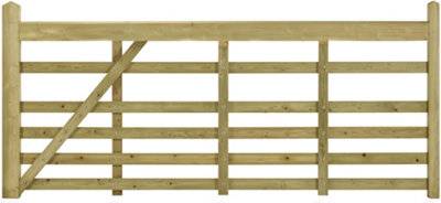 Ruby Rough Sawn Entrance Gate 1.2M Wide 1.2M High Left Hand Hinge