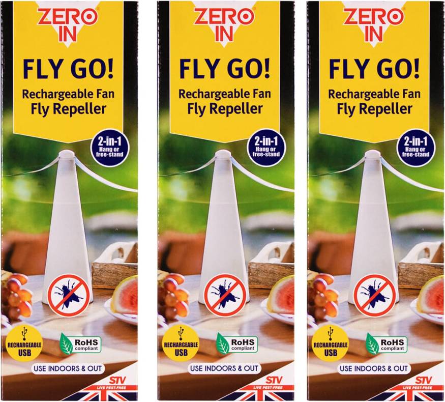 Zero In Fly Repellent Fan 3 Pack 3pcs
