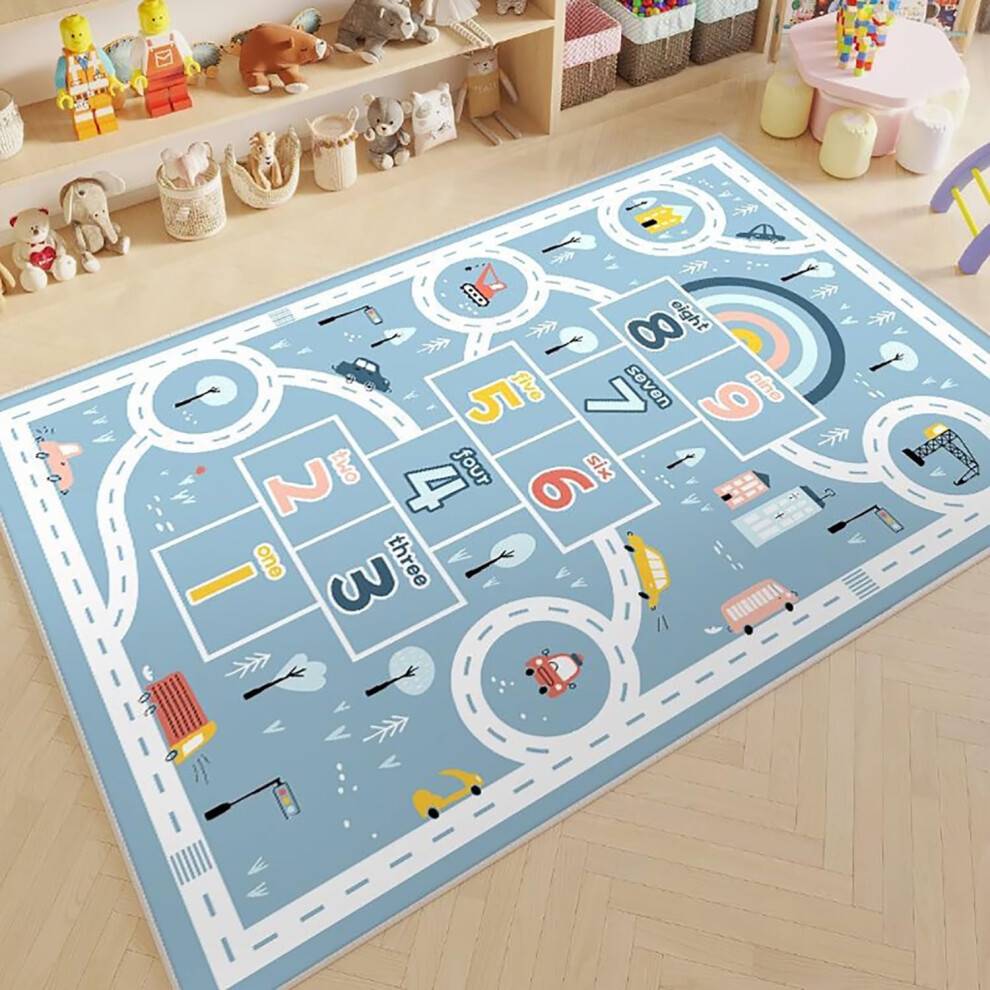 Rectangular Kids Play Rug 120x160 cm