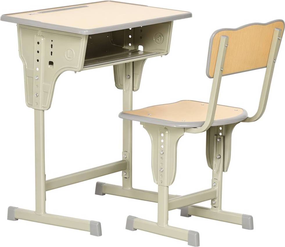 Desk and chair set Homcom Height Adjustable Kids Desk Chair Set