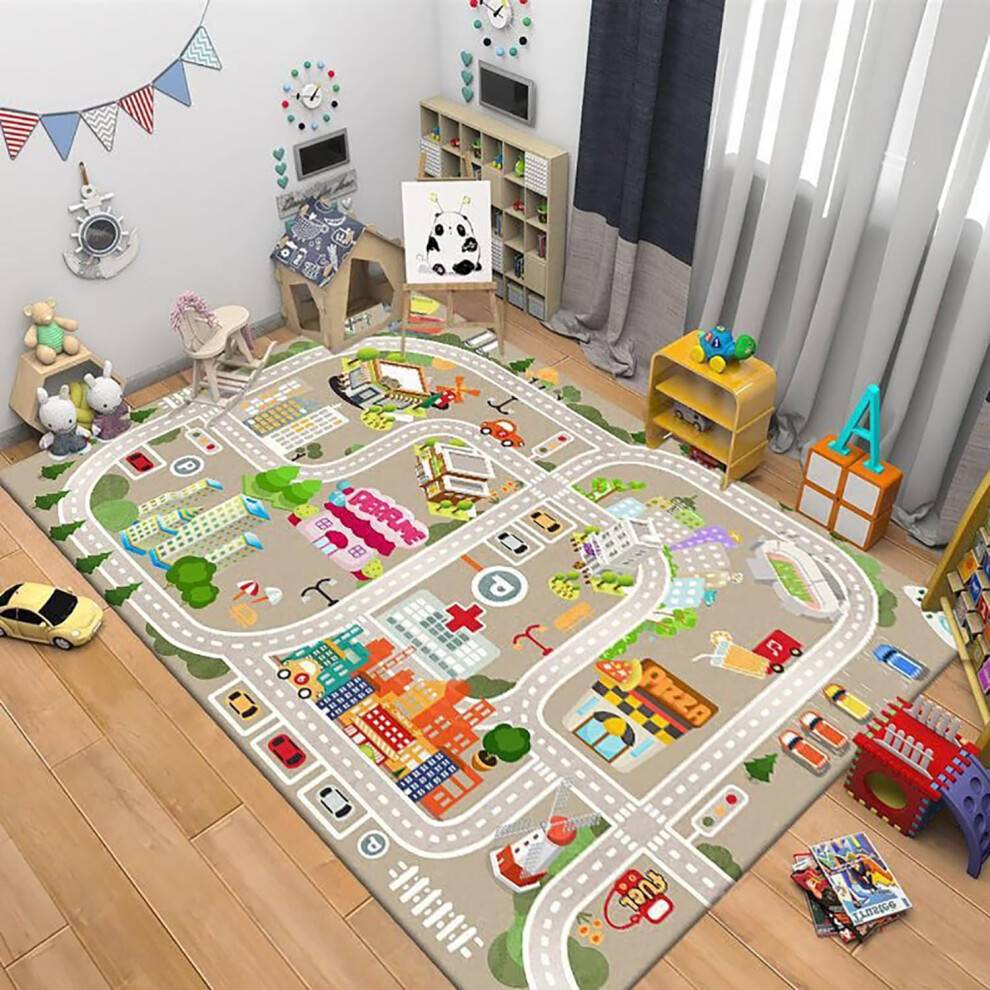 Rectangular Kids Play Rug 120 x 160 cm