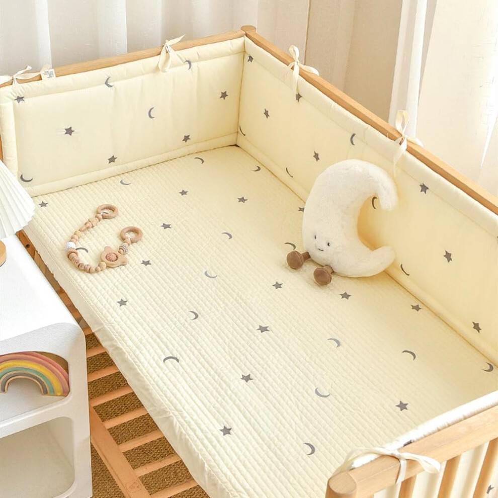Breathable Cot Bumper 360 Adjustable Padding
