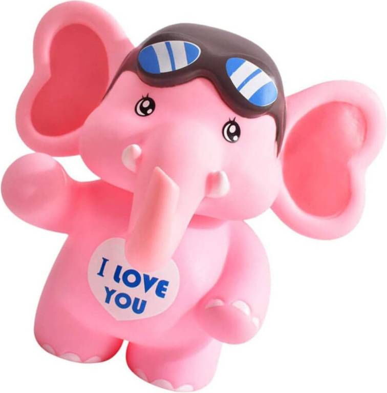 Elephant Money Bank with Rotating Lid