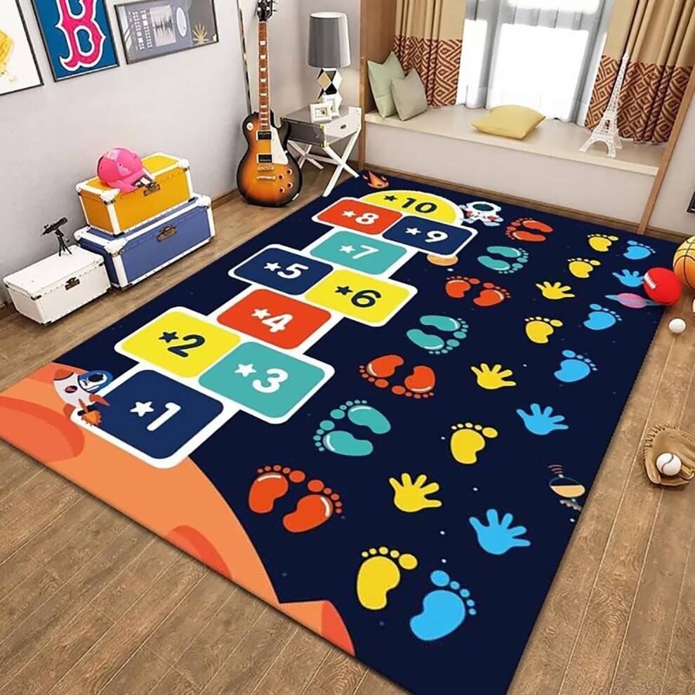 Rectangular Kids Play Rug 120x160 cm