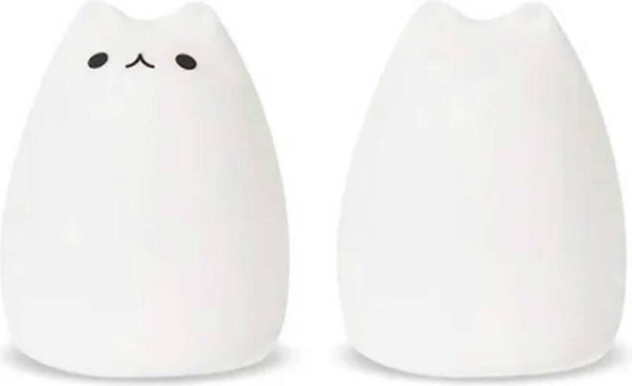Kikidex Cute Cat Night Light 7 Color LED Tap Night Light