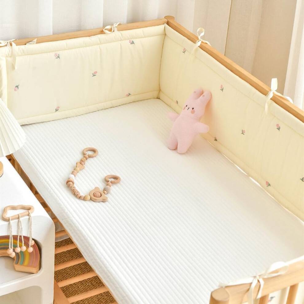 Breathable Cot Bumper 360 Adjustable Padding