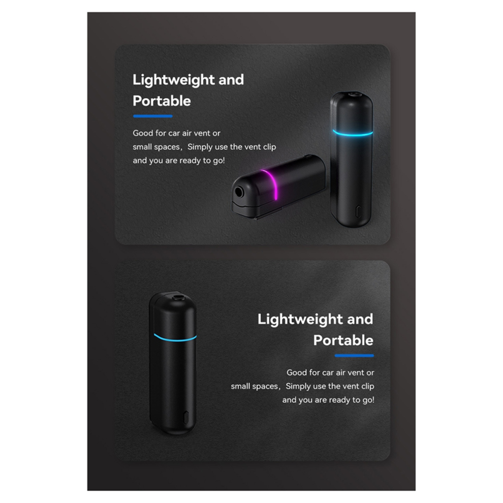 Diffuseur de voiture Exogio Mini Diffuseur D'arômes Rechargeable USB