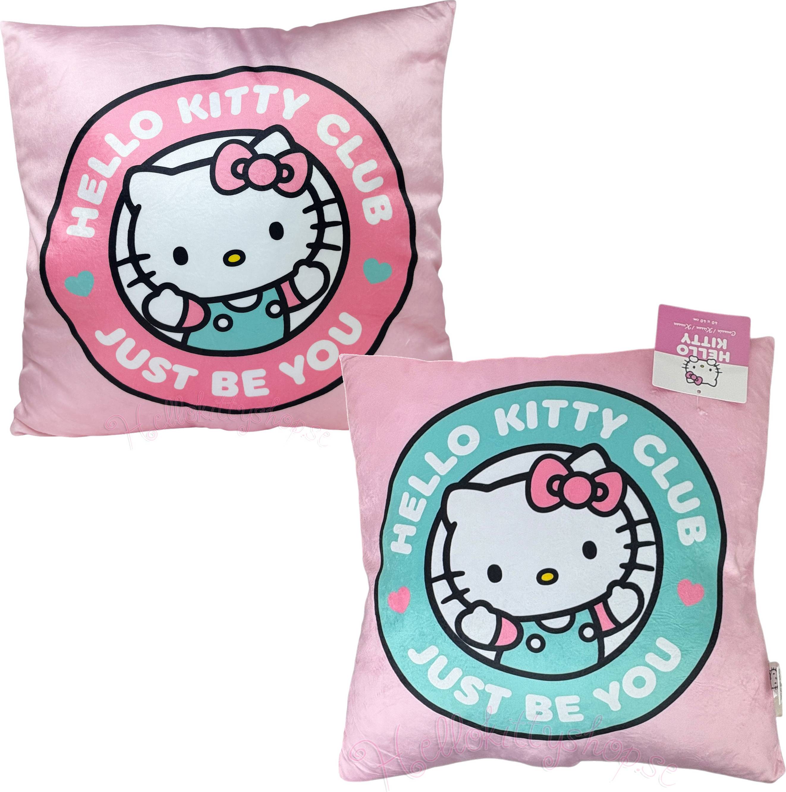 Hello Kitty Plysch Kudde 40 x 40 cm Innerkudde Rosa
