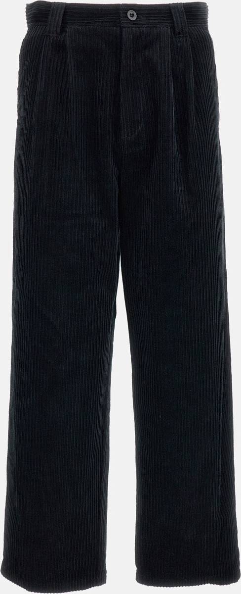 A.P.C. Ricky Pants In Ribbed Velvet - Black