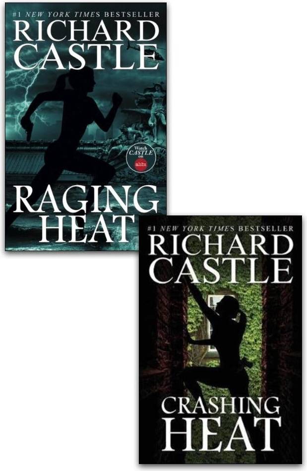 Richard Castle 2 Book Collection Set Crashing Heat Raging Heat