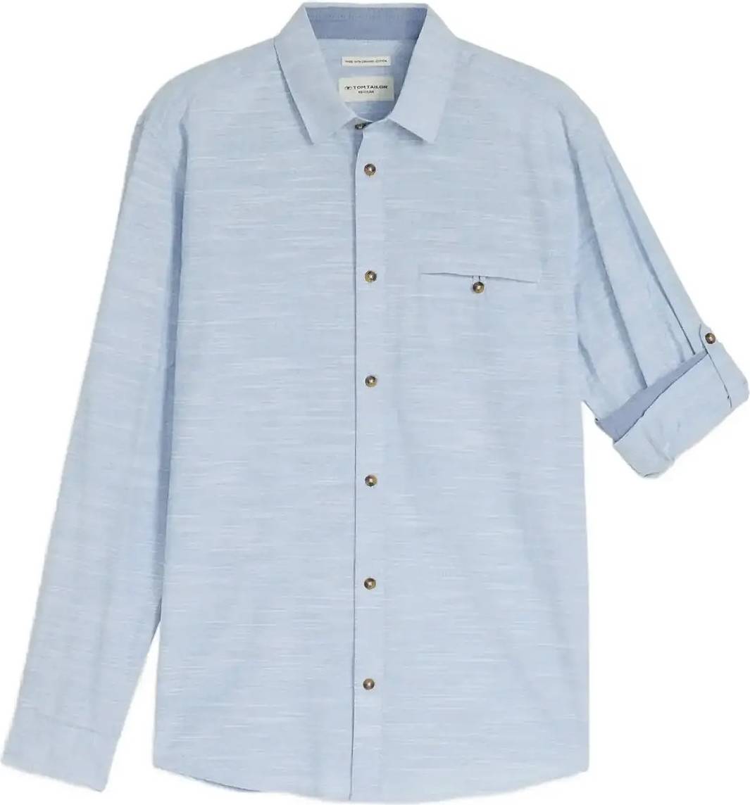 Tom Tailor Structured Shirt - Blue