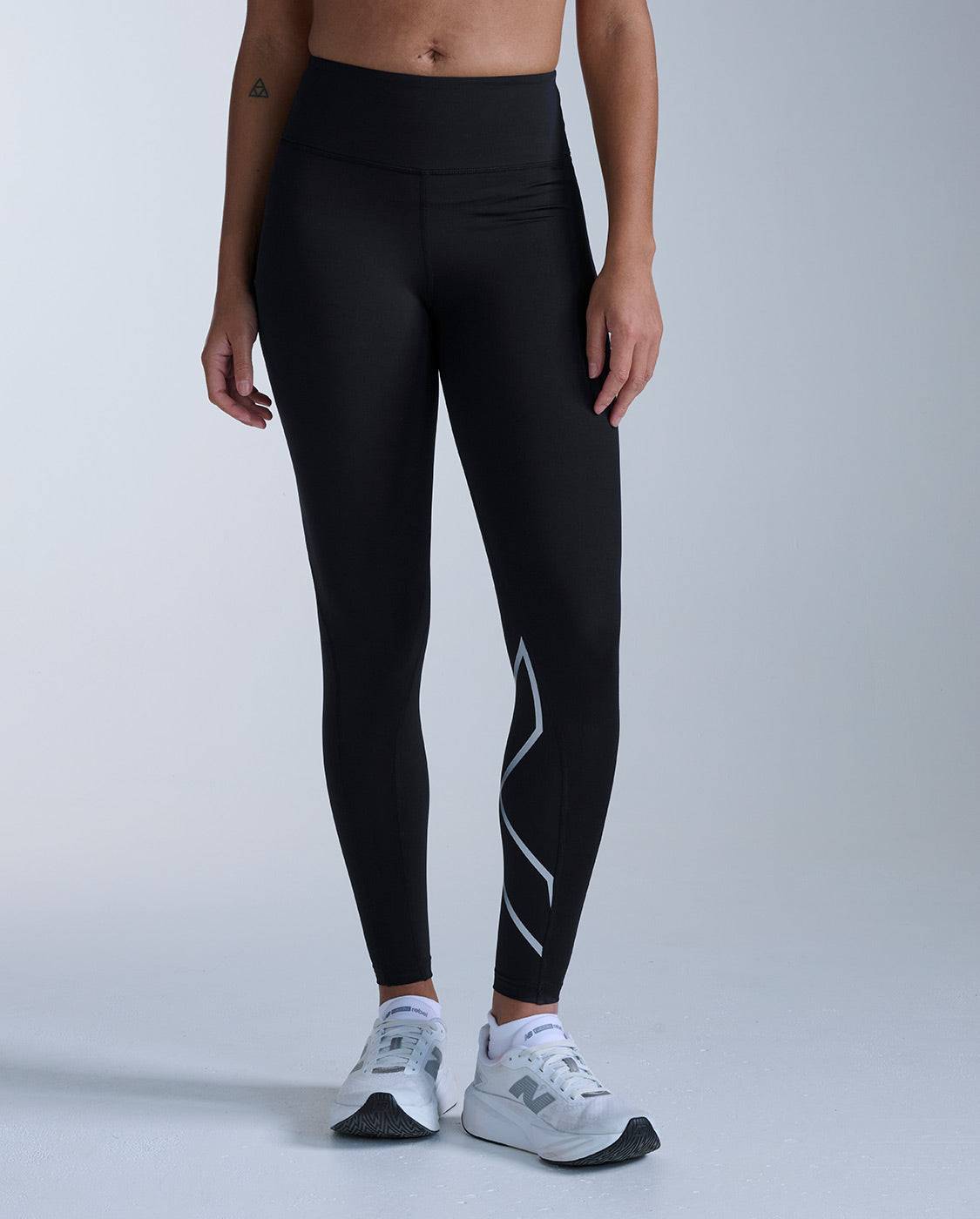 2XU Core Hi-Rise Compression Tights - Black/Silver