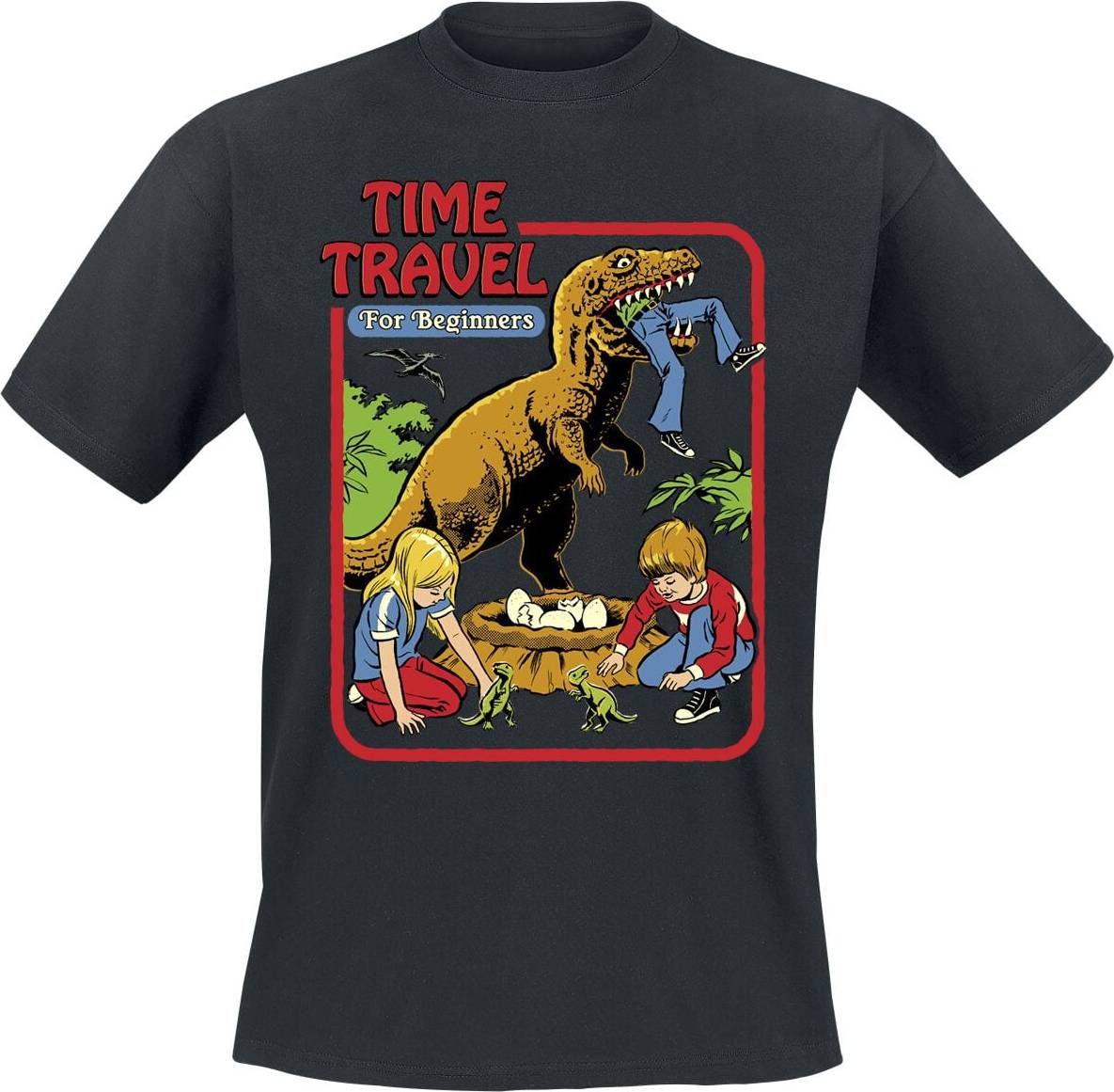 Steven Rhodes Fun T-shirt Time Travel - Sort