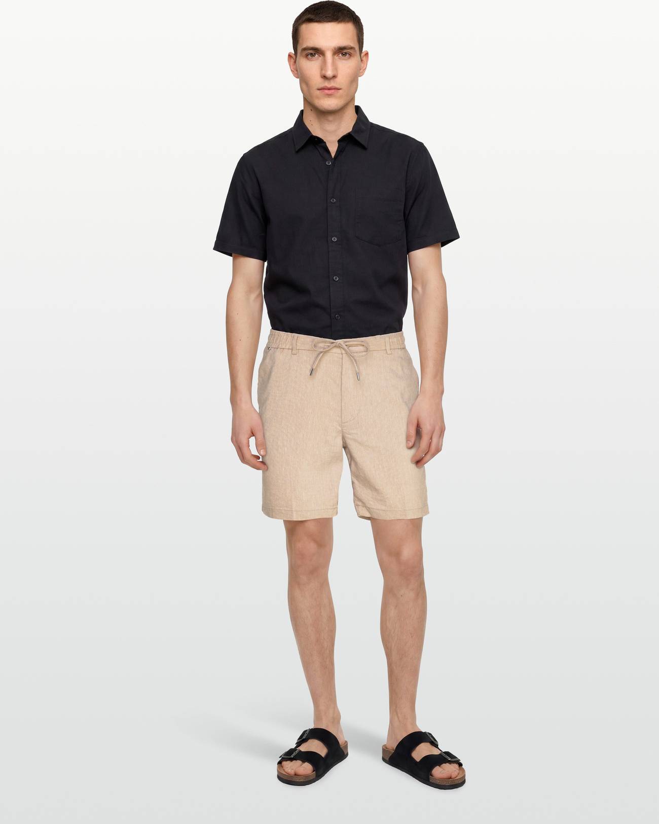 BOSS H-Kane1-Rds Shorts - Beige