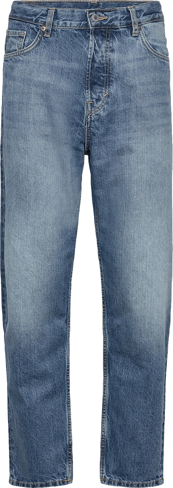 Weekday Ray Mid Rise Relaxed Tapered Leg Jeans - Blue