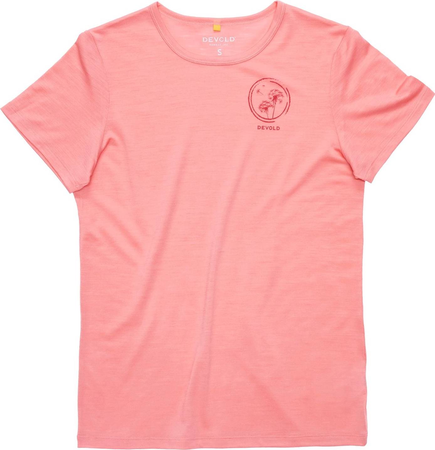 Devold Active Spring Tee Merinotröja - Röd