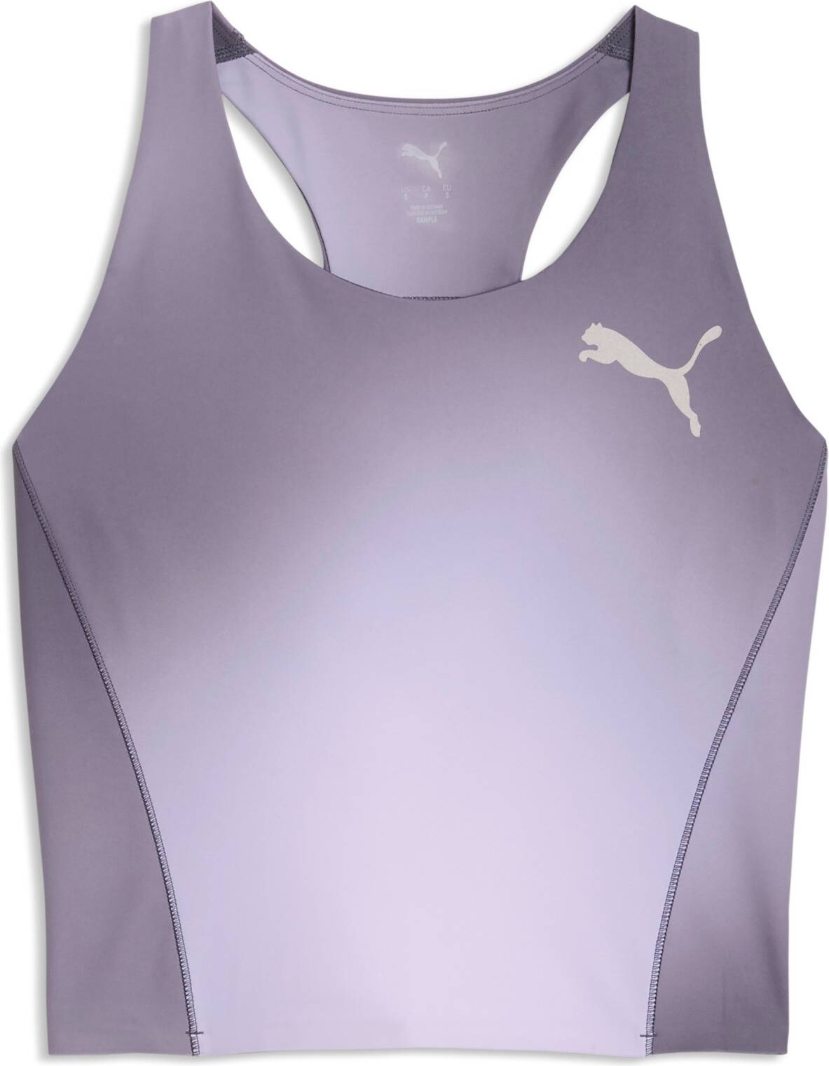Top sport Puma Lightspeed Printed Running Crop Top Sport Inky Depths