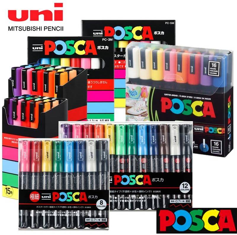 Uni Posca Akrylmarkörer Set