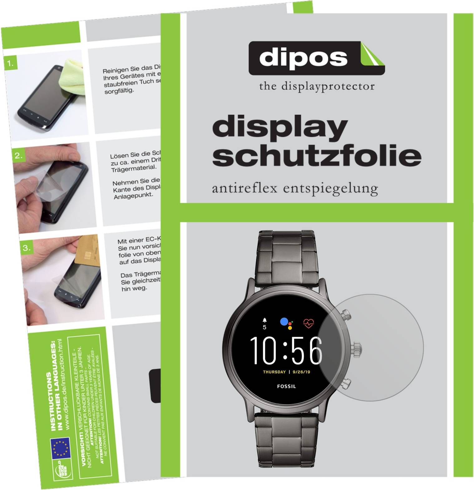 Dipos Screen Protector For Fossil Gen 5 Smartwatch