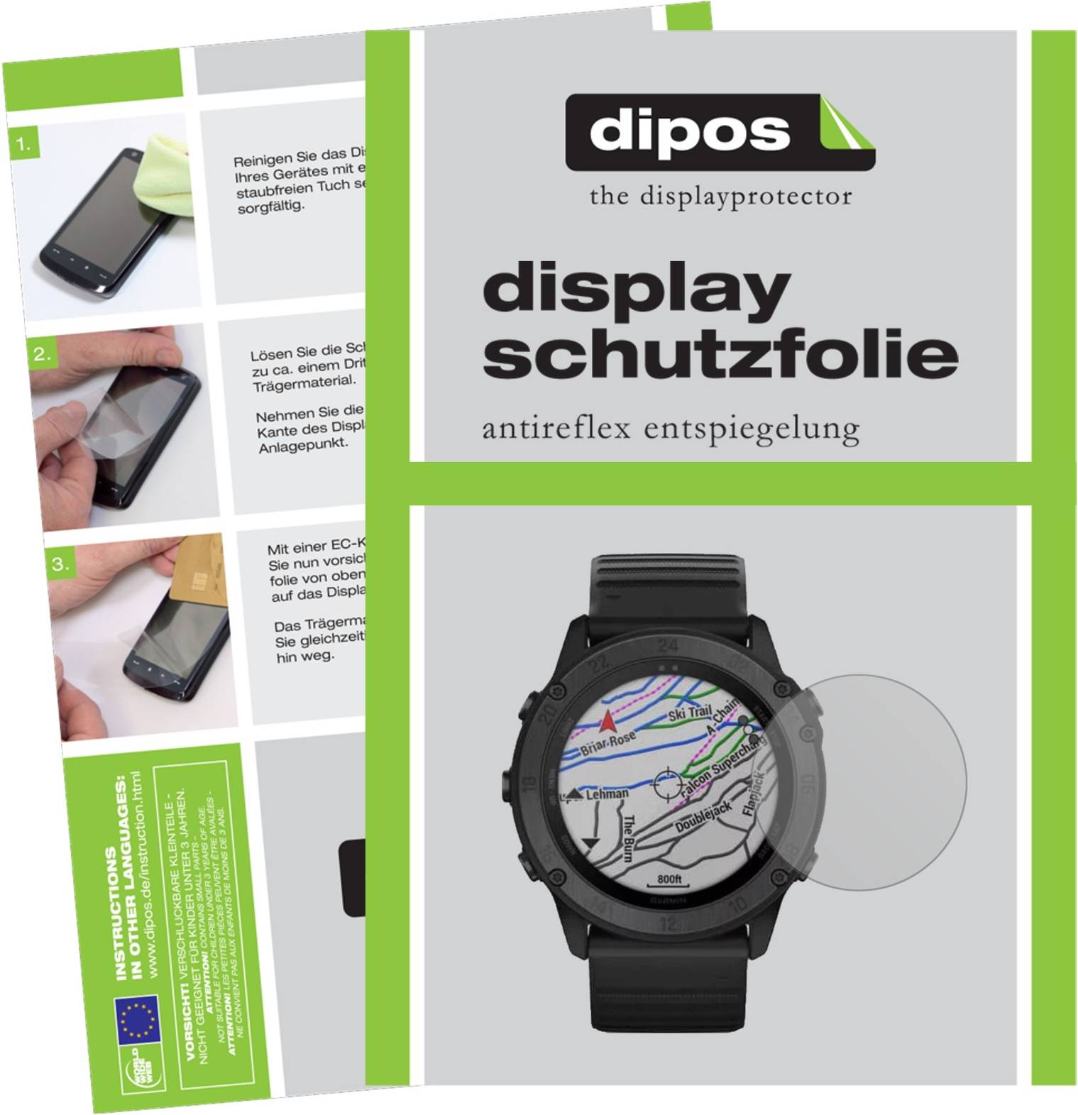 Dipos Screen Protector For Garmin Tactix Delta