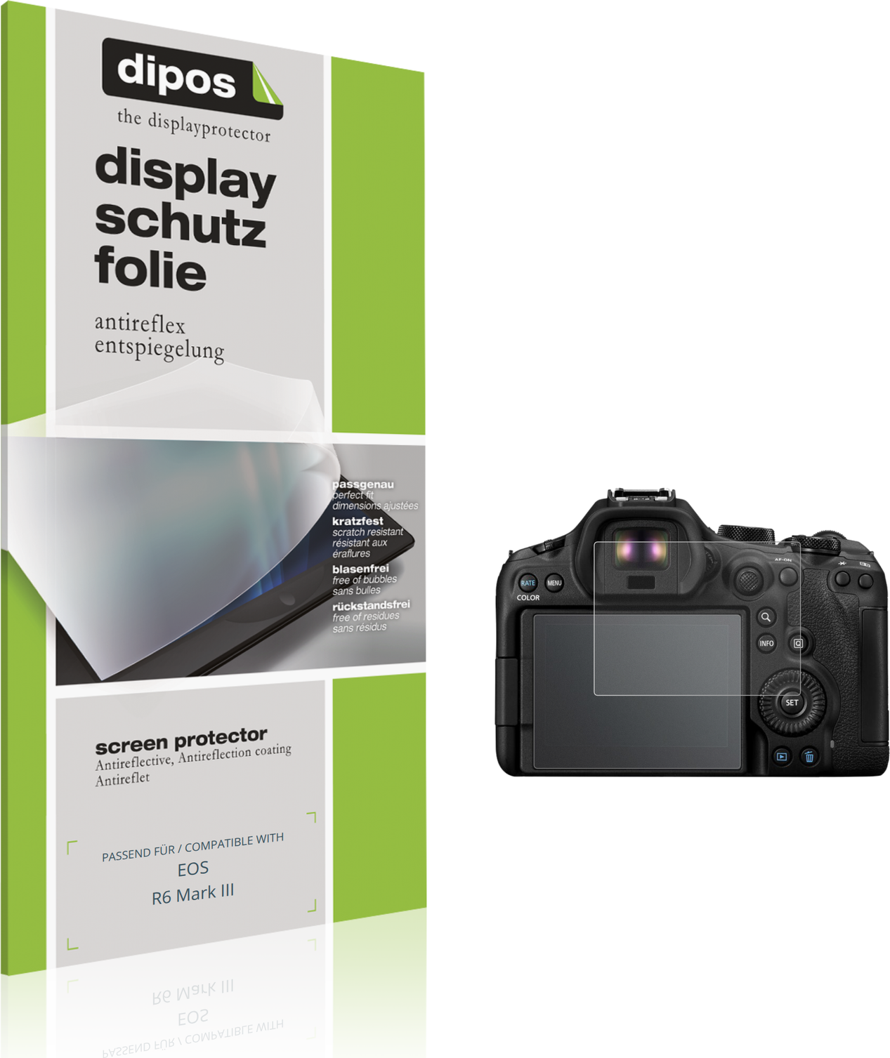 Dipos Screen Protector For Eos R6 Mark III