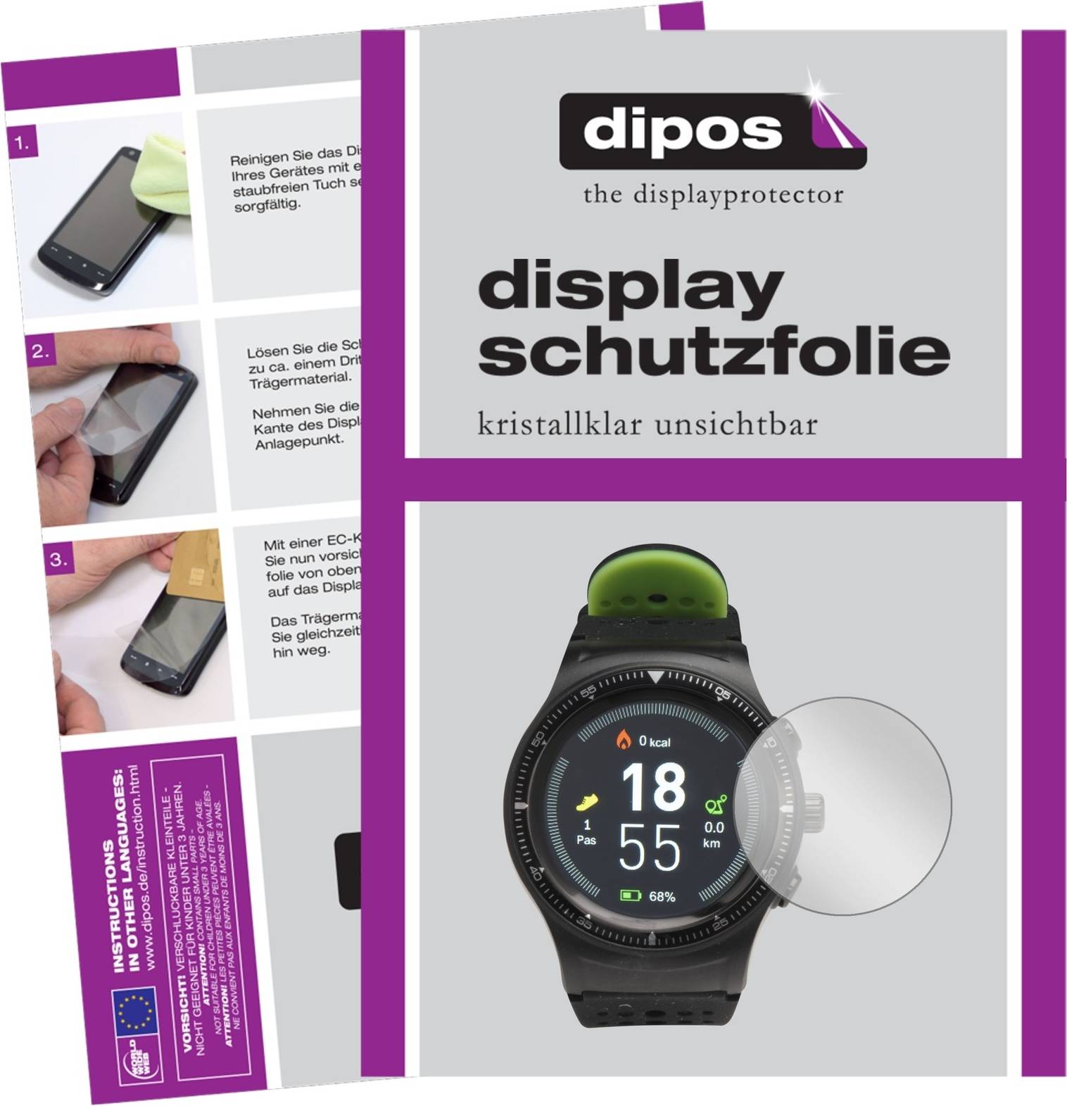 Dipos Screen Protector For Denver SW-500 Smartwatch