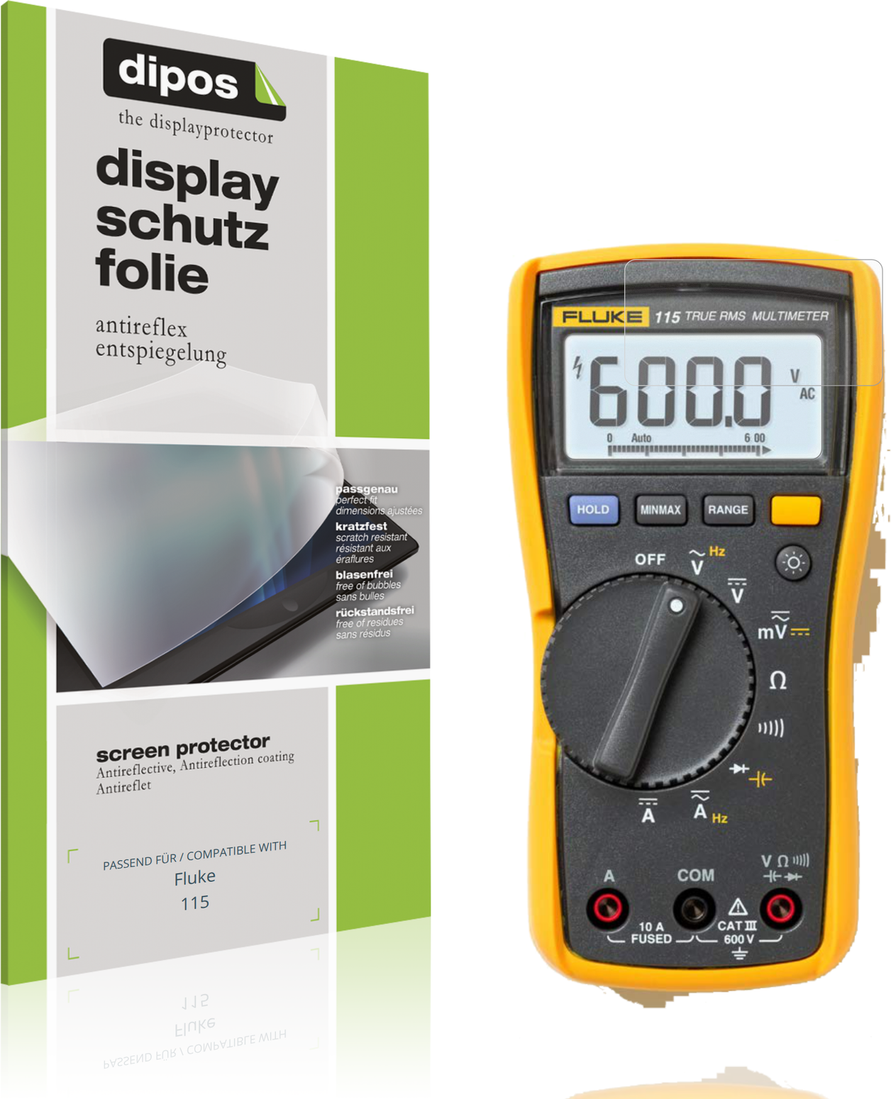Dipos Screen Protector For Fluke 115