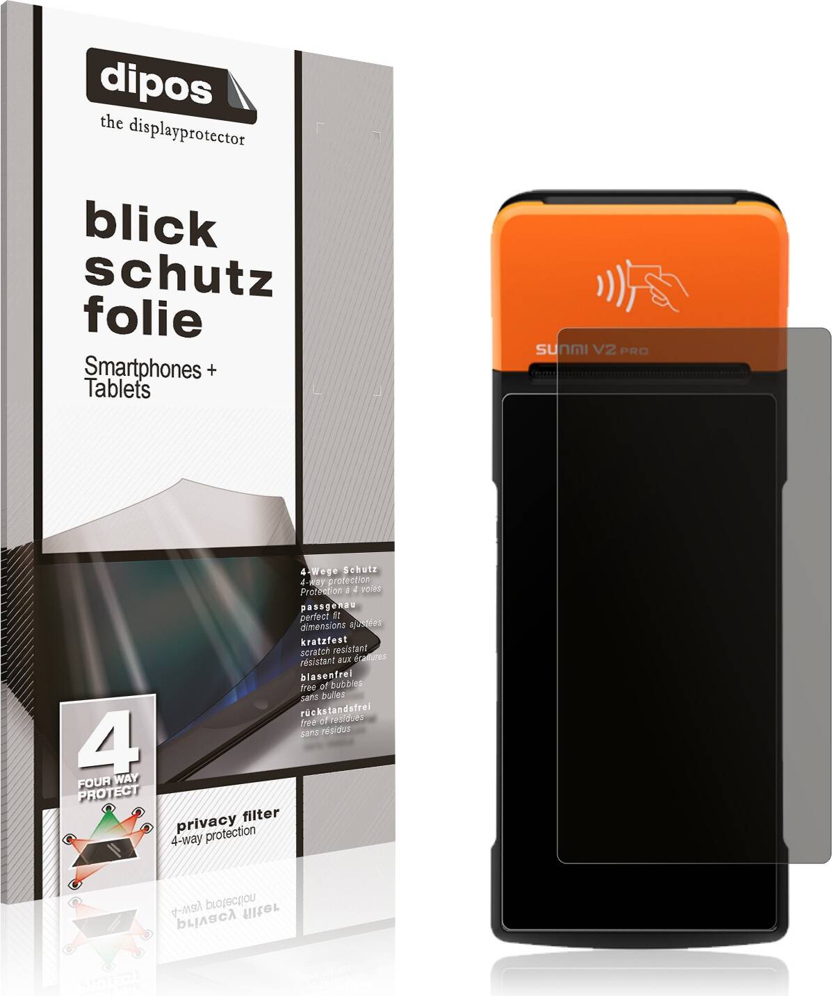 Dipos Screen Protector For Sunmi V2 Pro Privacy Filter