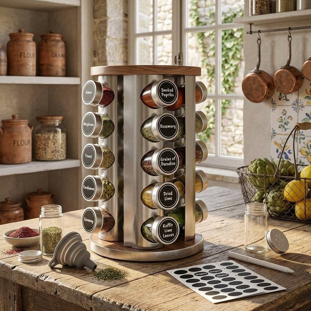 Belfry Kitchen Premium 360 Rotating Spice Rack