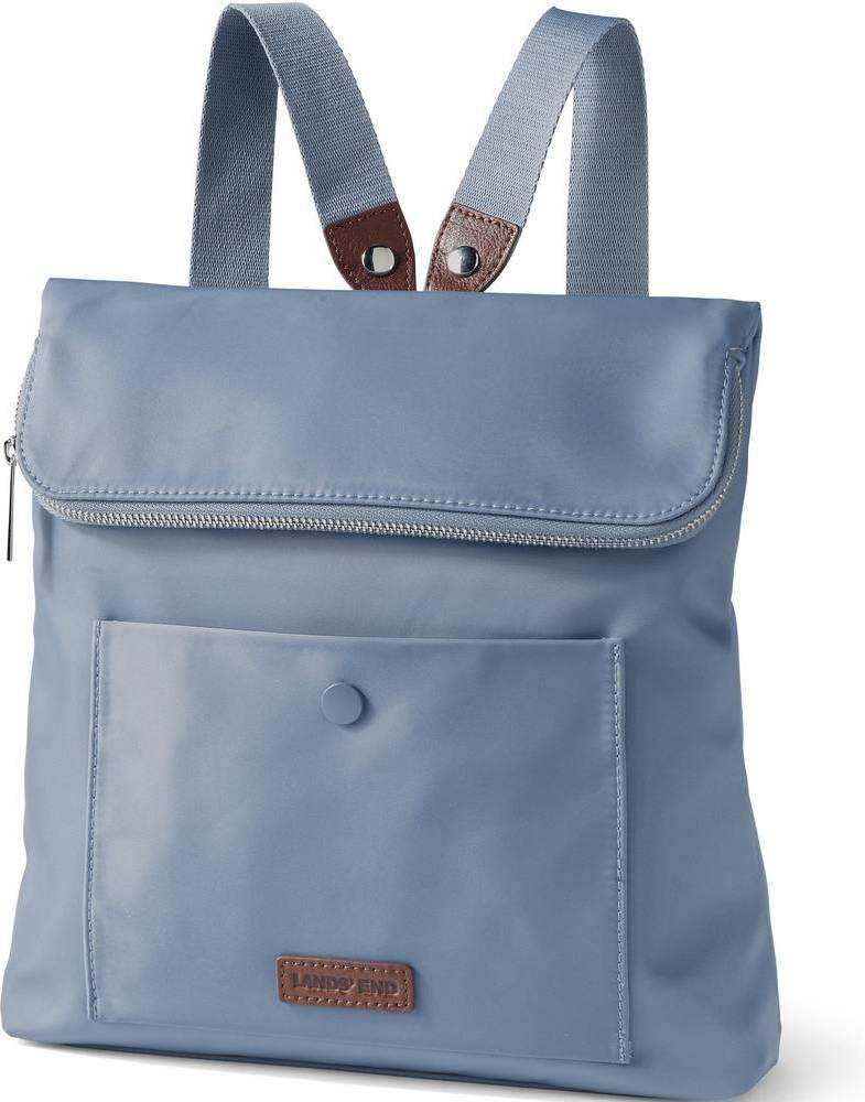 Lands' End Convertible Backpack With Flap - Blue