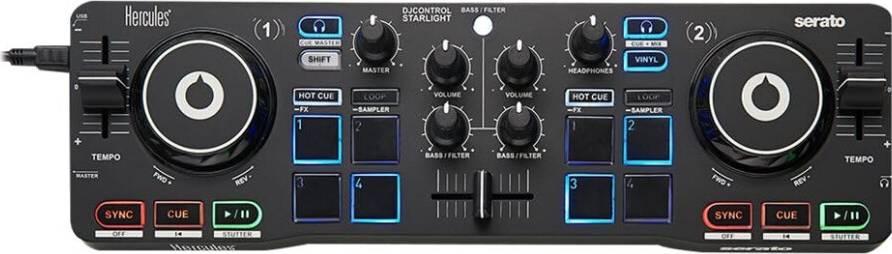 Hercules dj Hercules DJControl Starlight Compact DJ Controller