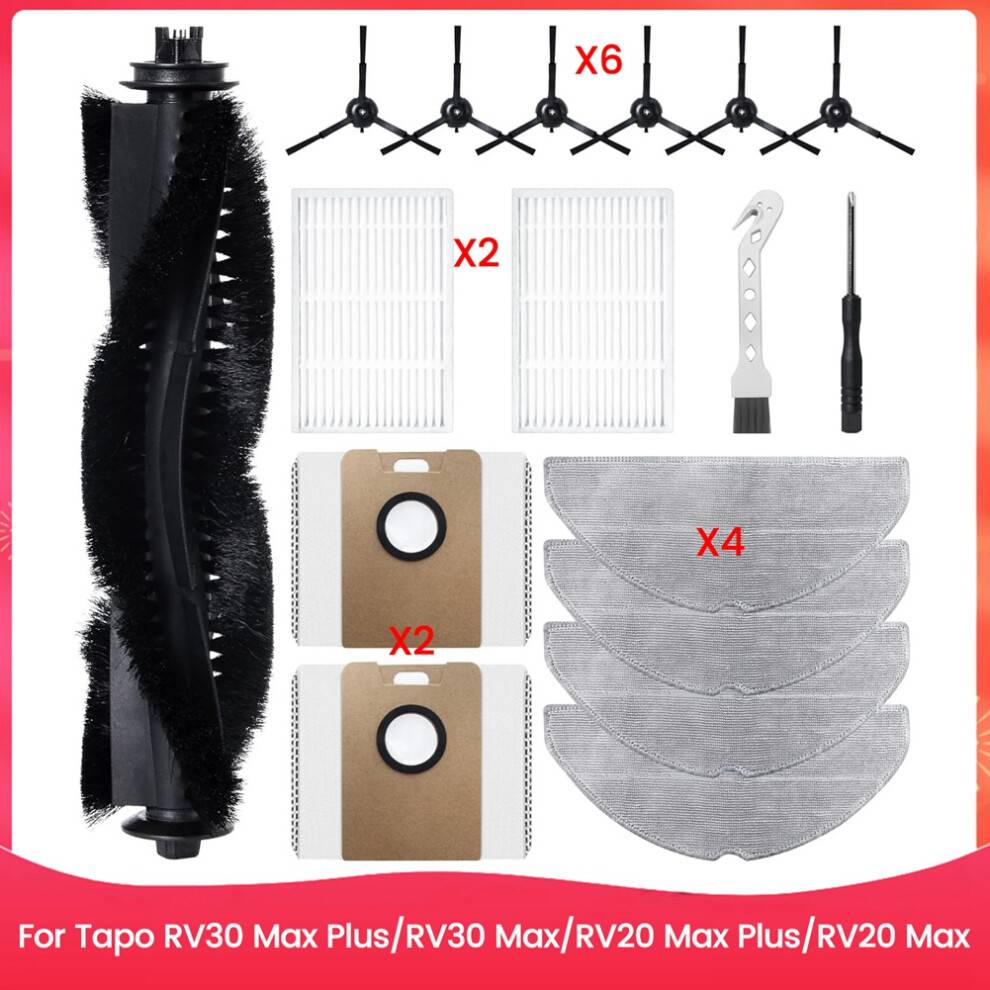 Tlily Accessory Kit for Tapo RV30 Max /RV30 Max/RV20 Max /RV20 Max Robot Vacuum Replacement Parts