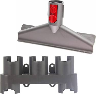 Spares2Go Wall Mount Rack For Dyson V7 Sv11 Tools