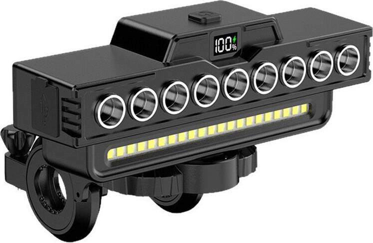 9 LED Scooter Front Light USB Rechargeable