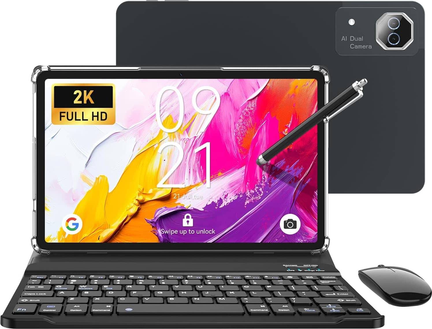 12" tablet Meize Android 15 Tablet 2026 12 Inch 2K Large Tablets