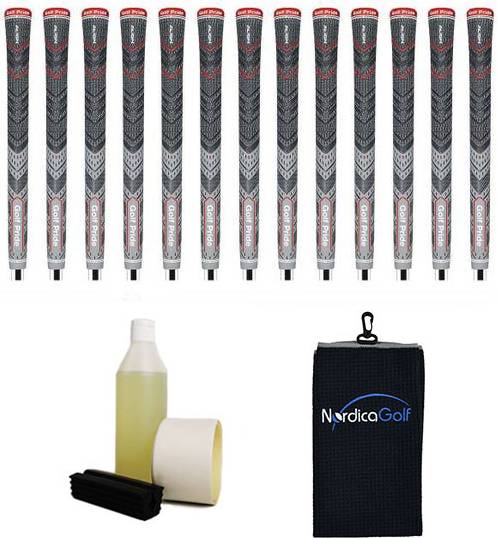 Golf Pride MultiCompound Plus4 Align Midsize Gray Ribbed Greppkit