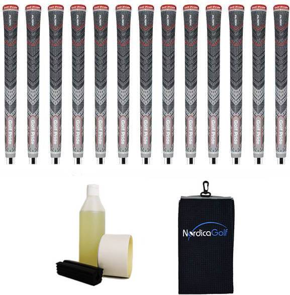 Golf Pride MultiCompound Plus4 Align Grey Ribbed Grip Kit