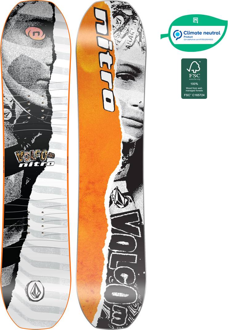 Nitro Snowboard Ripper Kids X Volcom 126