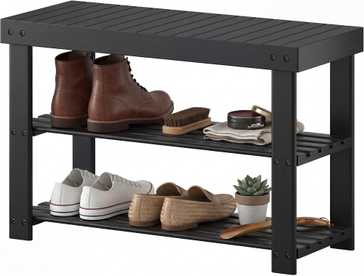 27-In Bamboo Shoe Rack Bench