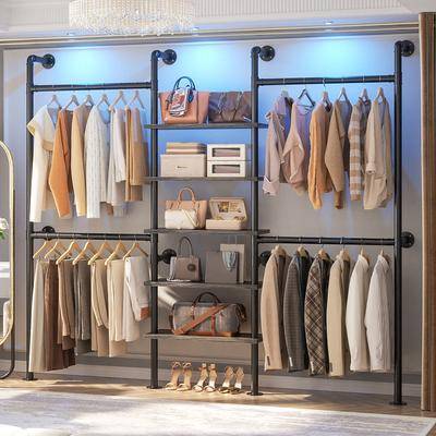Clothing rack Rackcog 77 Industrial Pipe Clothing Rack Clothes Rack
