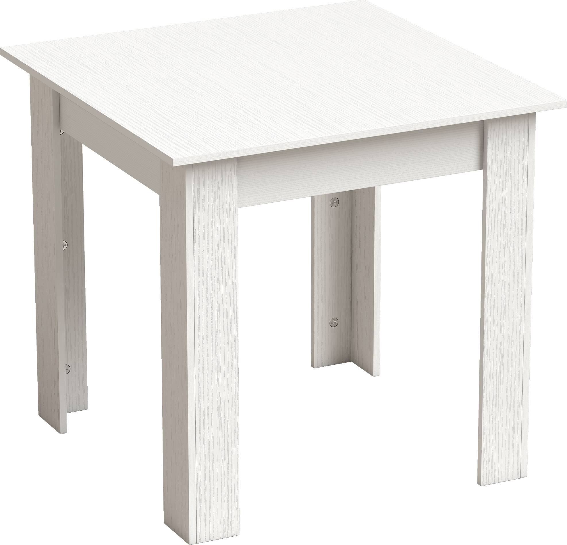 Homcom Square Dining Table White 80cm Dining Table