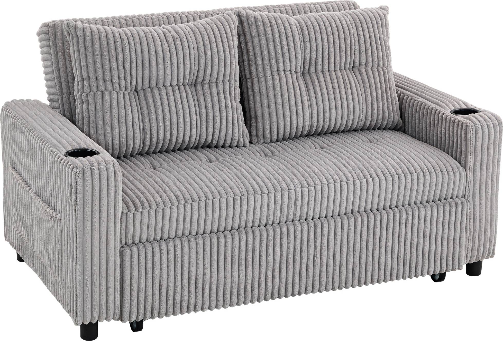 Pull out sofa Homcom Convertible Pull Out Sofa Bed