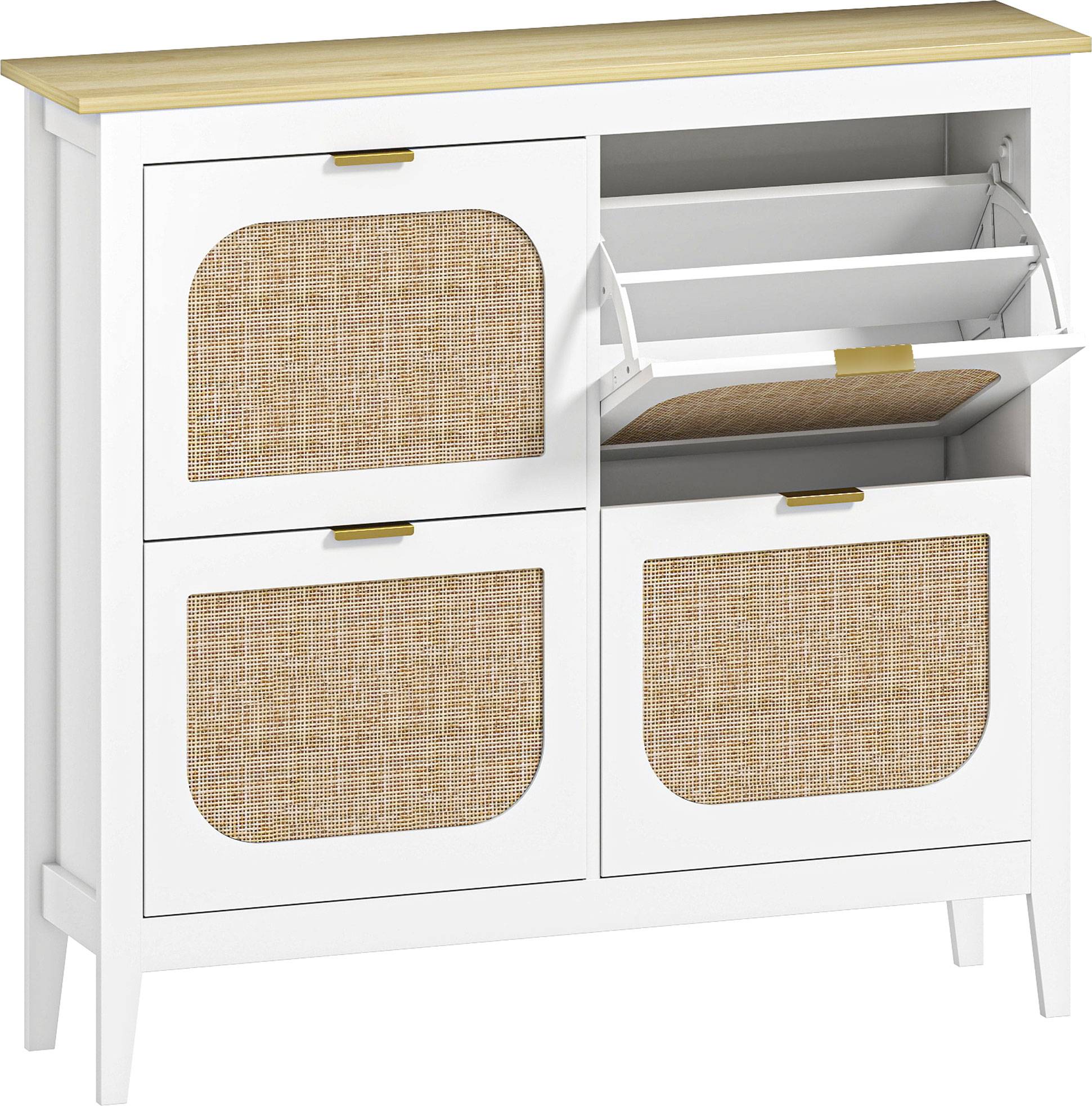 Narrow shoe cabinet Homcom Narrow Shoe Cabinet White Shoe Rack