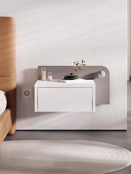 Decortie Floating Bedside Table With Drawer Bedside Table