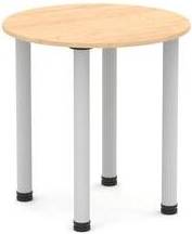 Impulse 600mm Round Table Maple Top Post Leg Table