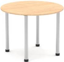 Impulse 800mm Round Table Maple Top Table