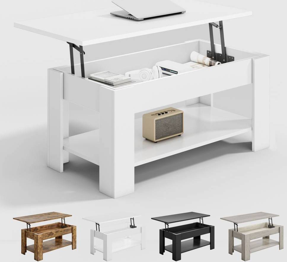 MCC Direct Convertible Coffee Table White Coffee Table