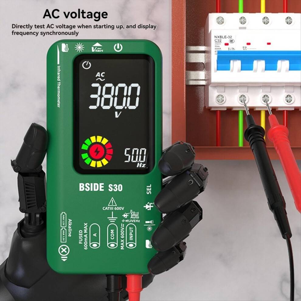 Exogio Digital Multimeter Infrared Temperature 15V Diode LED Rechargeable Smart Green