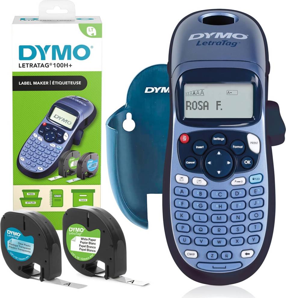 Dymo letratag lt 100h DYMO LetraTag LT-100H Handheld Label Maker Starter Kit