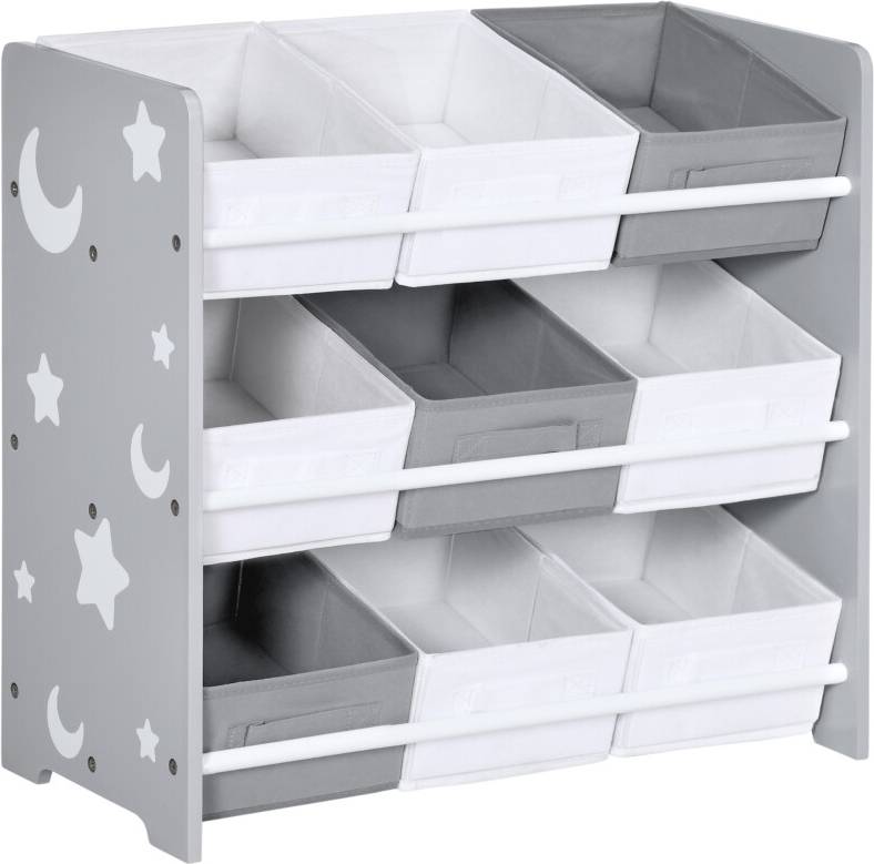Kids Storage Rack with Nine Baskets